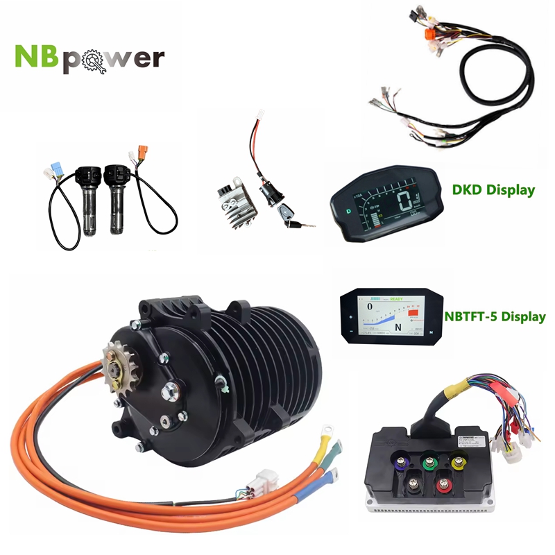 Mid Drive Motor Kit 72V 3000W - QS138 70H V3 3000W منتصف محرك