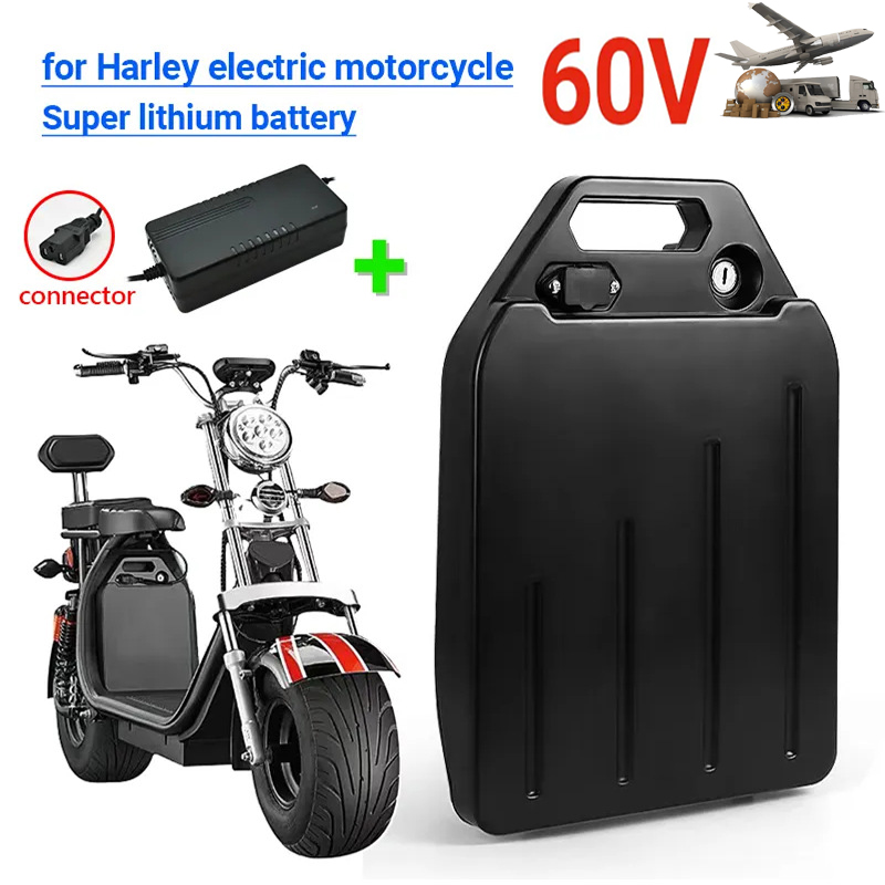 دراجة نارية كهربائية هارلي سيت - مراجعة 60V 30Ah Electric Scooter Battery وسعره