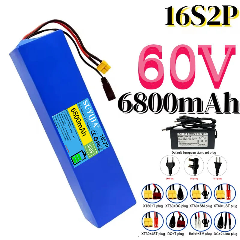 حزمة بطارية ليثيوم 16S2P، 60 ف - مراجعة 60V 30Ah Electric Scooter Battery وسعره