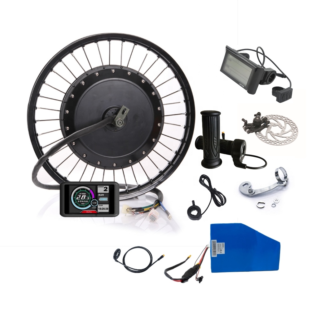 عزم دوران كبير دراجة كهربائية  - مراجعة Electric Motorcycle Conversion Kit 72V وسعره